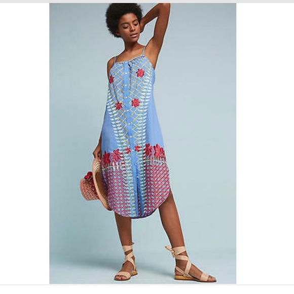 Anthropologie Dresses & Skirts - Anthropologie lilka embroidery floral dress